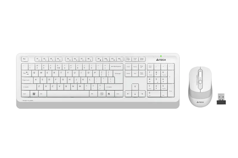 A4-Tech Kablosuz Set Beyaz (FG1010-B)