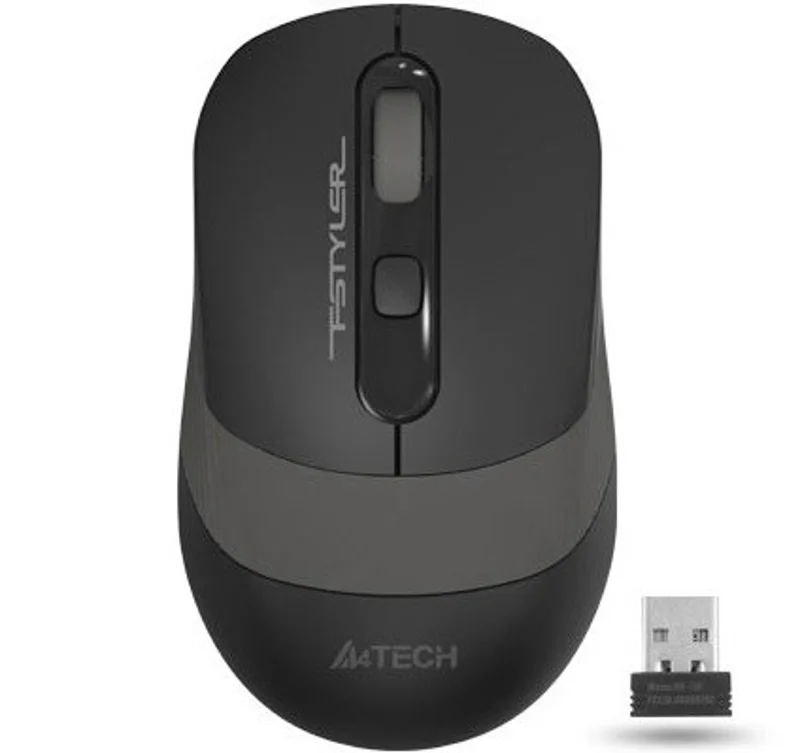 A4-Tech Kablosuz Mouse Nano Siyah-Gri (FG10S)