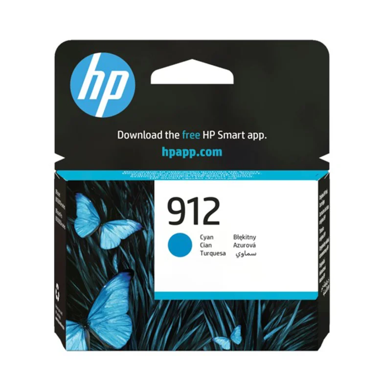 HP 3YL77A Mavi Renkli Mürekkep Kartuş (912)