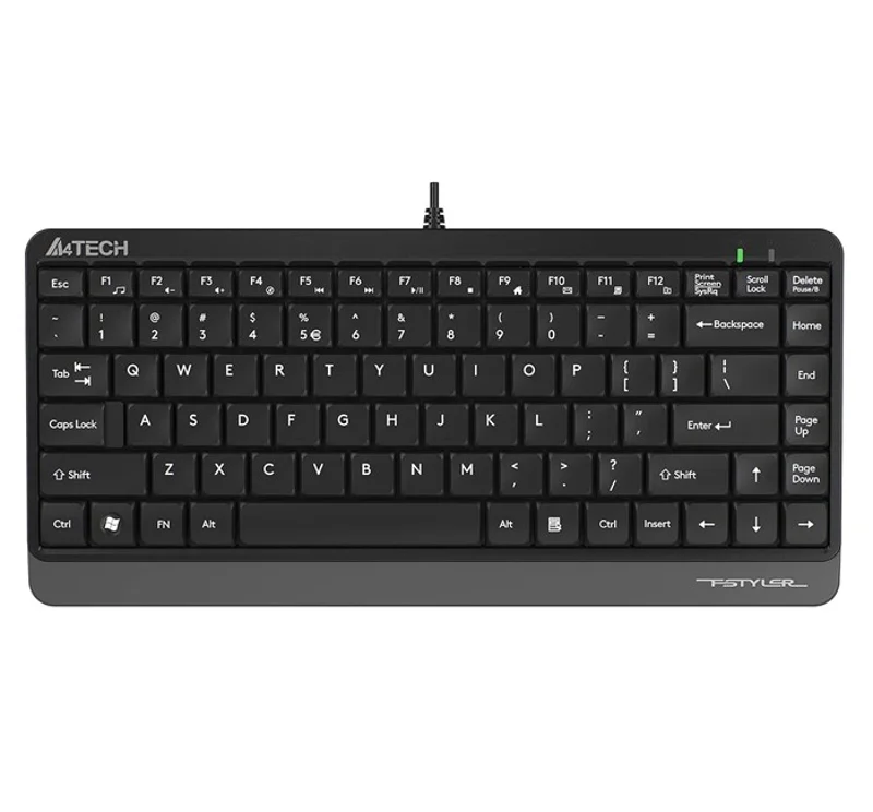 A4-Tech Mini Kablolu Klavye Gri (FK11)