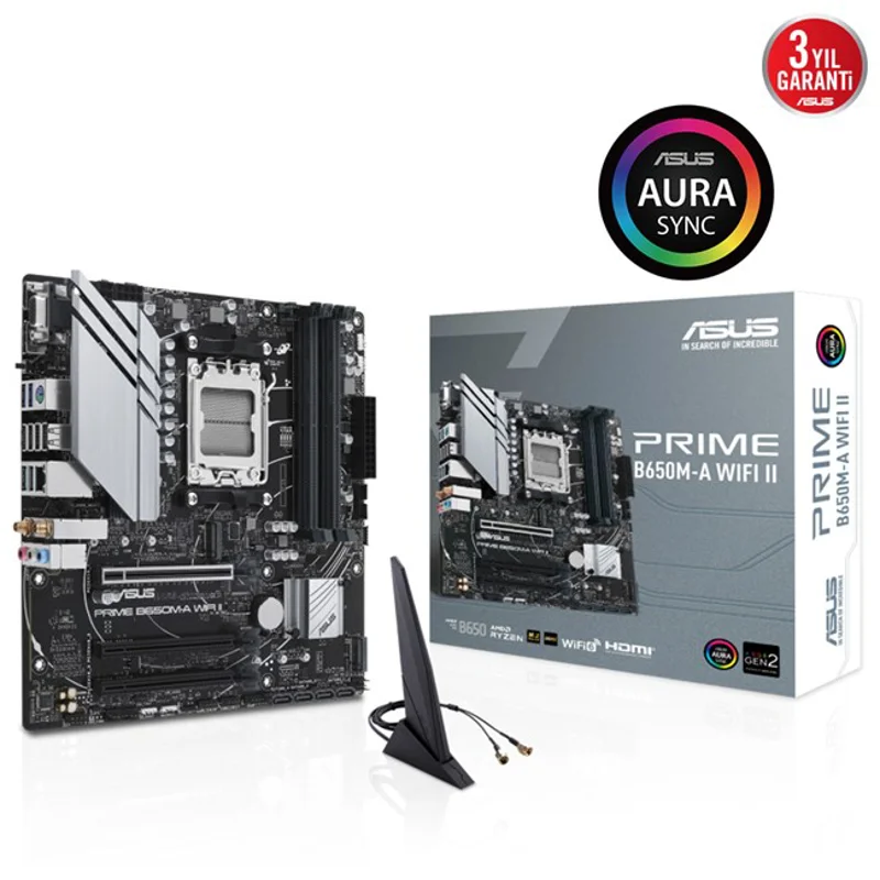 Asus Prime B650M-A II Wifi AM5 Ryzen D5 Vga Hdmi D