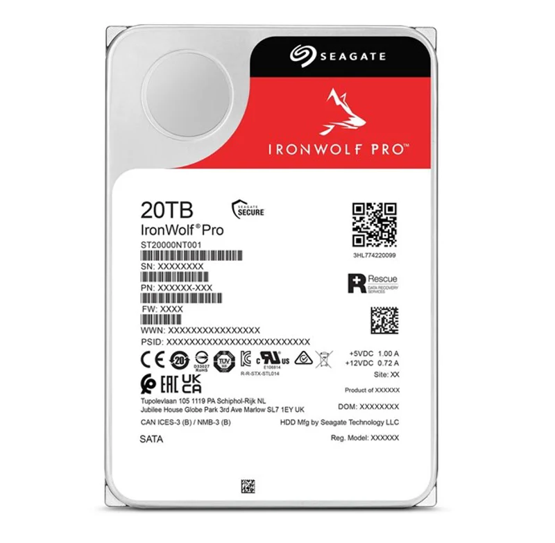 Seagate IronWolf Pro 20TB 7200Rpm -ST20000NT001