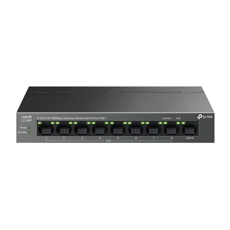 Tp-Link LS109P 10/100 8 Port PoE Switch