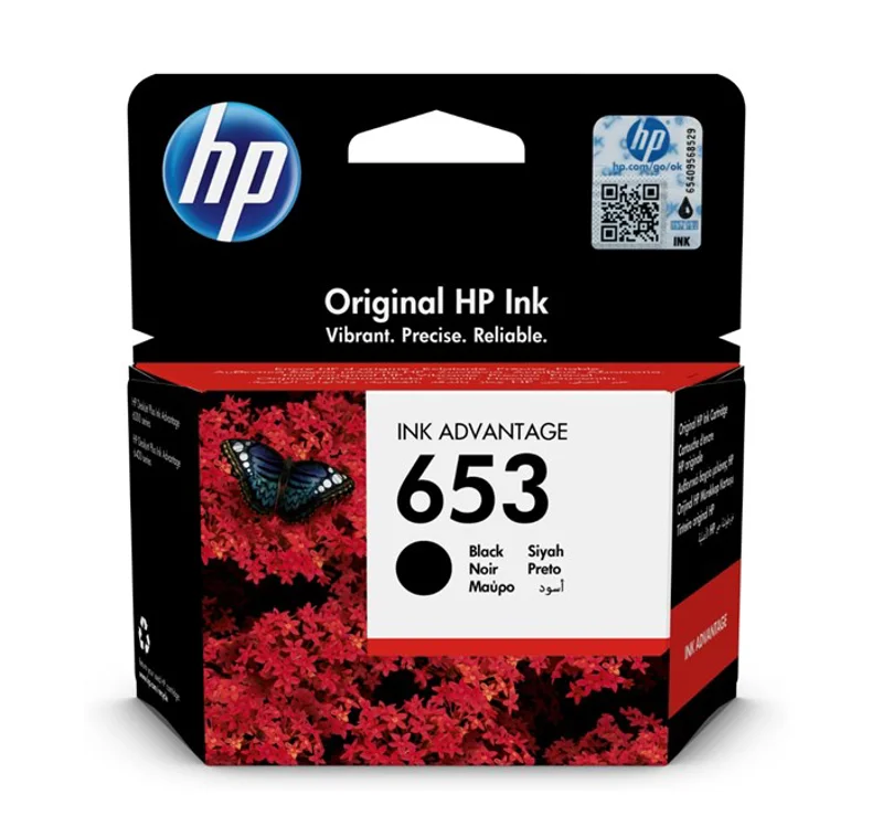 HP 3YM75AE Siyah Mürekkep Kartuş (653)