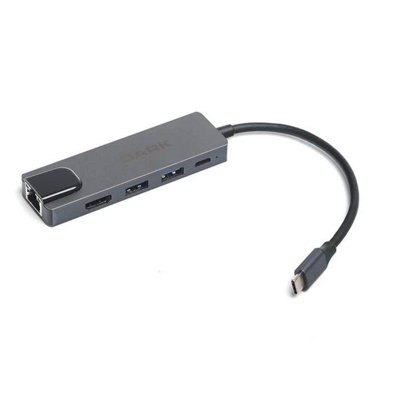 Dark (DK-AC-U31X46) Type-C to USB 3.0 + HDMI+ RJ45