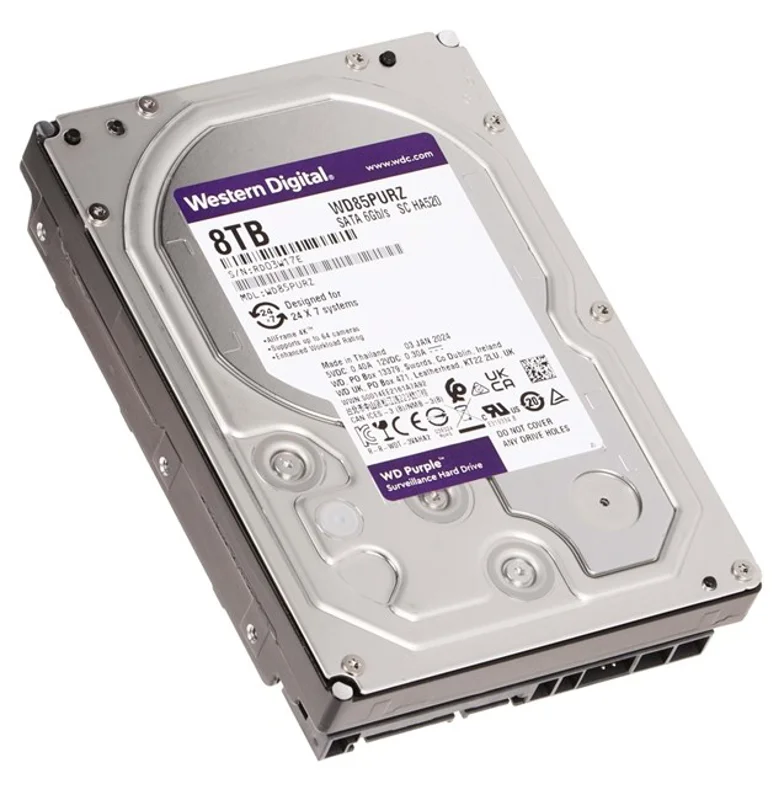 WD Purple 8TB 5640Rpm 128MB -WD85PURZ