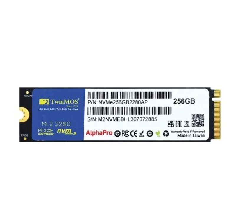 TwinMOS AlphaPro 256GB NVMe M.2 SSD(3600/3250Mb/s)