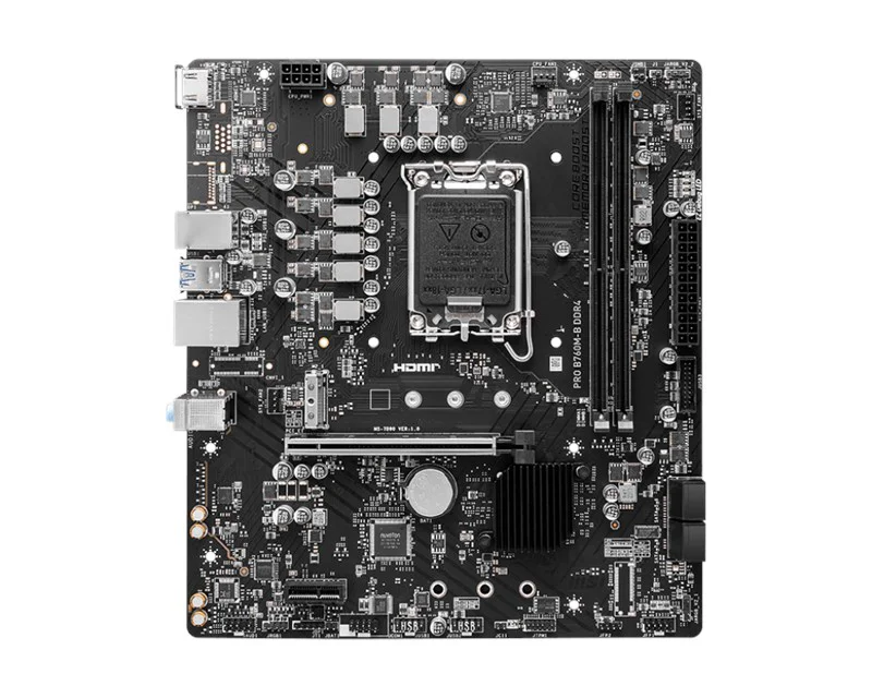 MSI Pro B760M-B D4 1700P Vga Hdmi Dp Type-C