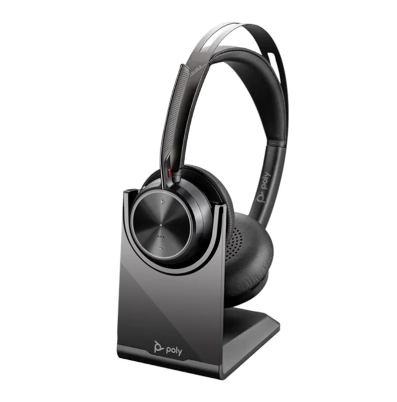 Poly Voyager Focus 2 Mik. Stereo Kulaklık (+Stand)