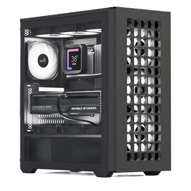 Aerocool D502A A-RGB Type-C ATX Siyah