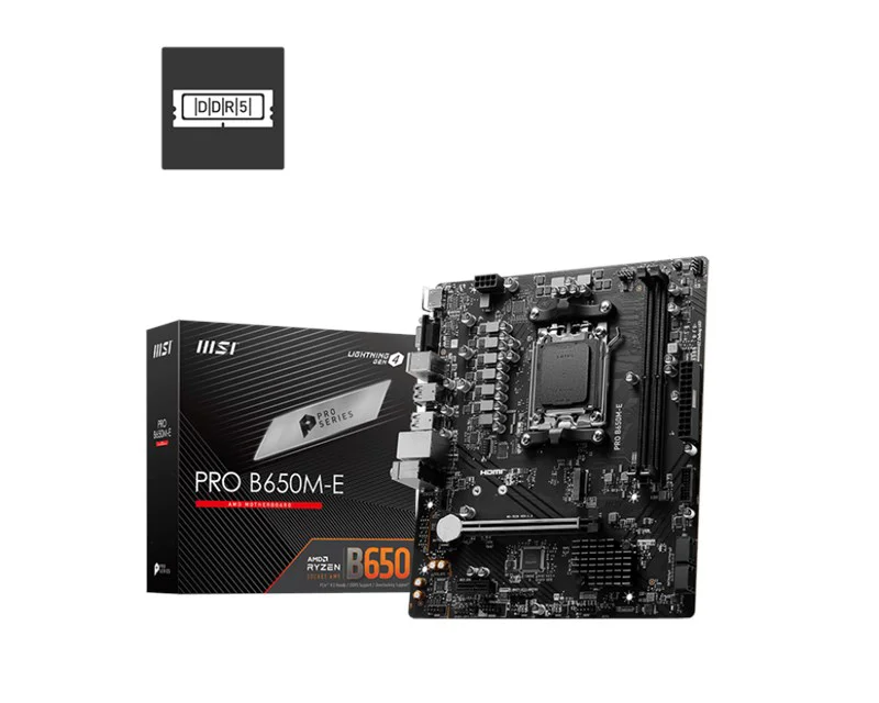 MSI Pro B650M-E DDR5 AM5 Vga Hdmi