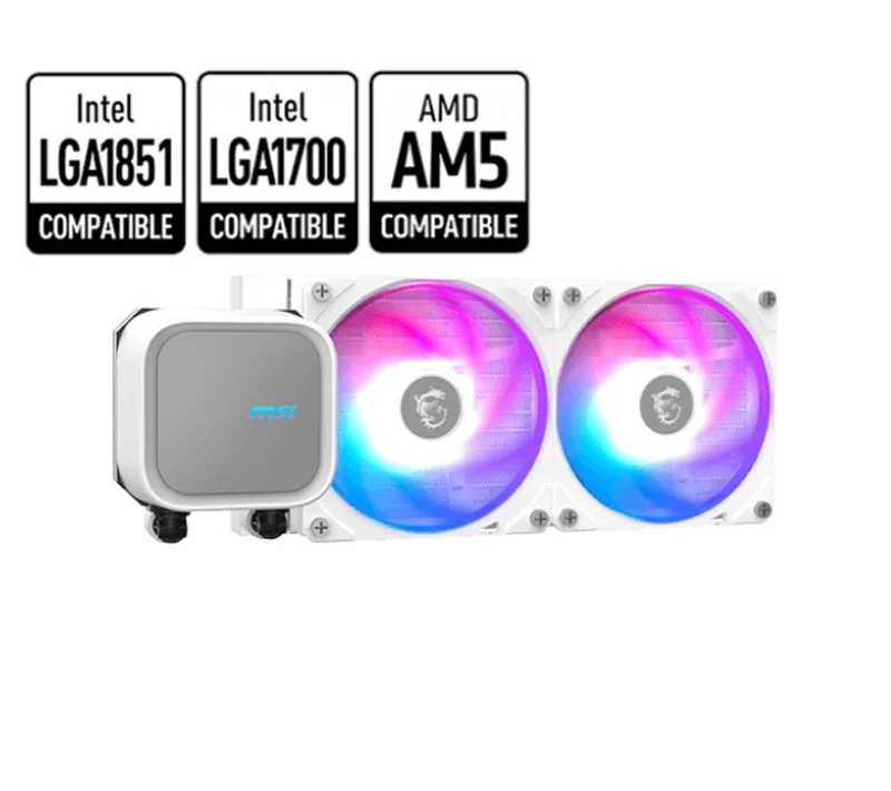 MSI Mag Coreliquid A13 240 240 mm Beyaz Sıvı Soğ.