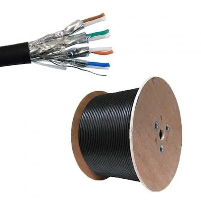 HCS  Cat7 Siyah S/FTP Outdoor Makara Kablo (1000m)