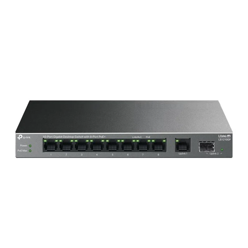 Tp-Link LS1210GP 10 Port 10/100/1000 Mbps Switch