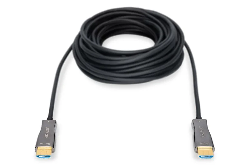 DIGITUS HDMI AOC Hybrid Fiber Optik Kablo 30m