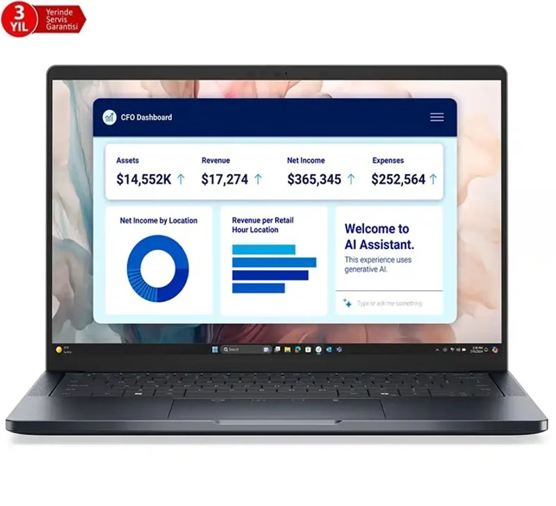 Dell Pro 14 Premium Ultra7 268V-14-32G-512SSD-WPr